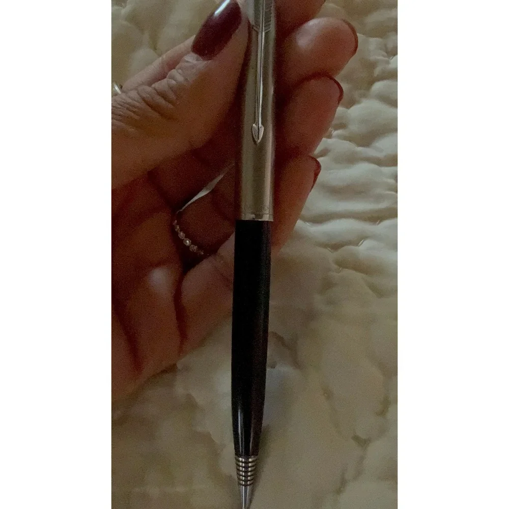 Vintage Parker 51 Mechanical Pencil Black and Lustraloy Steel Cap Arrow Clip